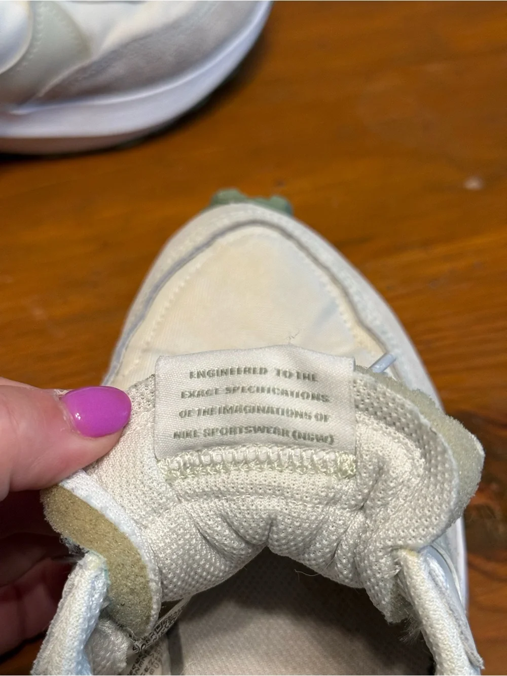 Nike Women's Cream and White Sneakers